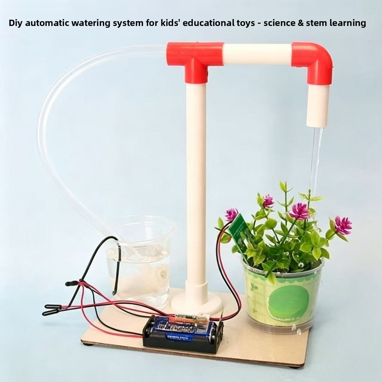 Kids Education System - DIY自動植物水やりシステム 子供向けSTEM科学実験キット 手組み立て式教育モデル クリエイティブ学習ギフト