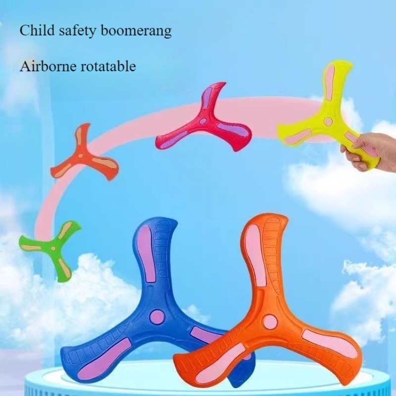 Kids Education Gift - 子供ブーメランソフト三つ葉クロス大人子供インタラクティブ屋外おもちゃ早期教育パズル解凍ギフト