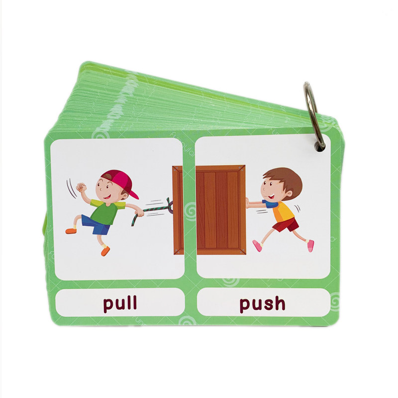 100組の反対語フラッシュカード 英語語彙カード 子供向け  - Kids Education Material のレビューと価格
