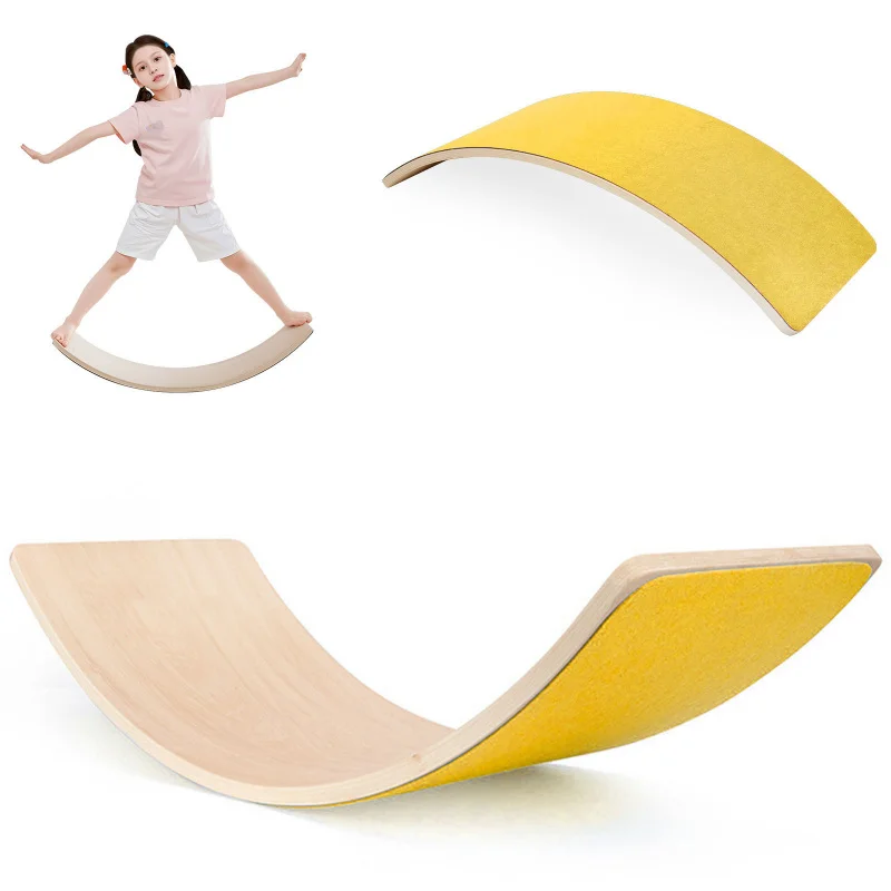 木製レインボーバランスボード 幼児用 子供用教育用シーソーお - Kids Yoga Education のレビューと価格