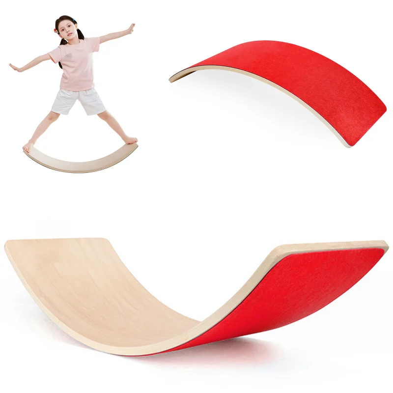 木製レインボーバランスボード 幼児用 子供用教育用シーソーお - Kids Yoga Education のレビューと価格