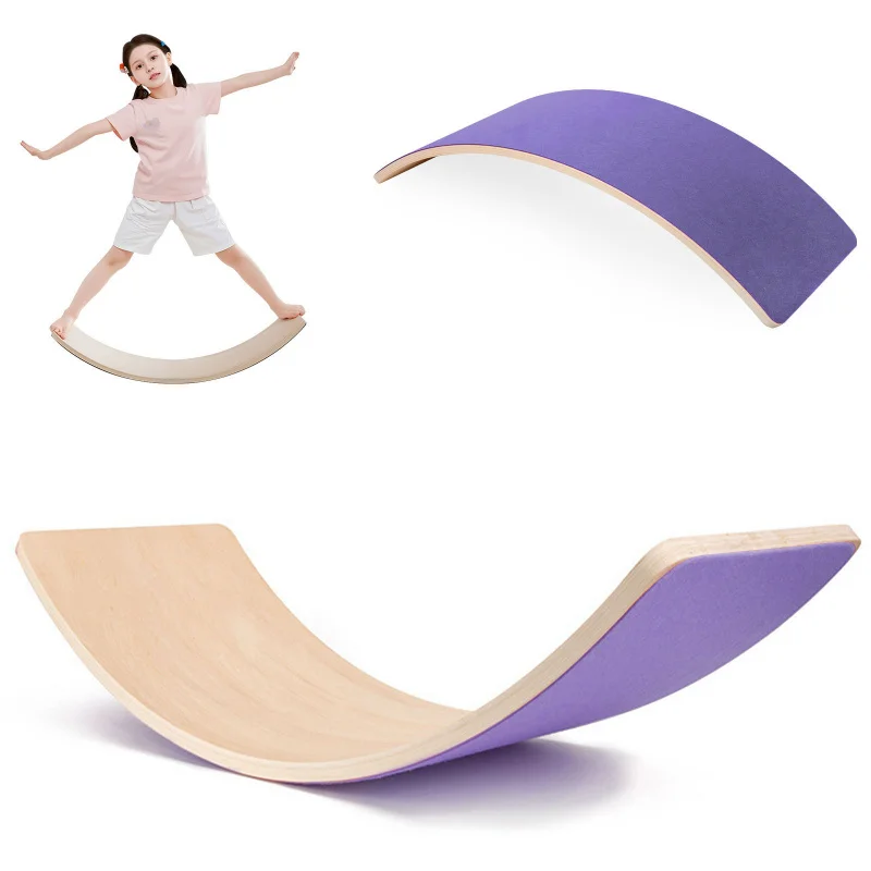 木製レインボーバランスボード 幼児用 子供用教育用シーソーお - Kids Yoga Education のレビューと価格