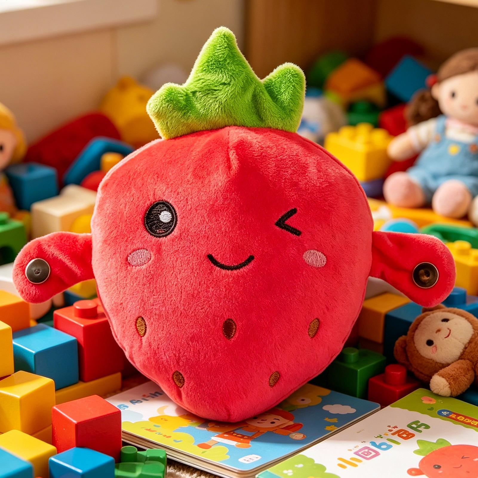 イチゴのぬいぐるみ抱き枕 教育用感覚インタラクティブ人形 フ - Kids Education Movies のレビューと価格