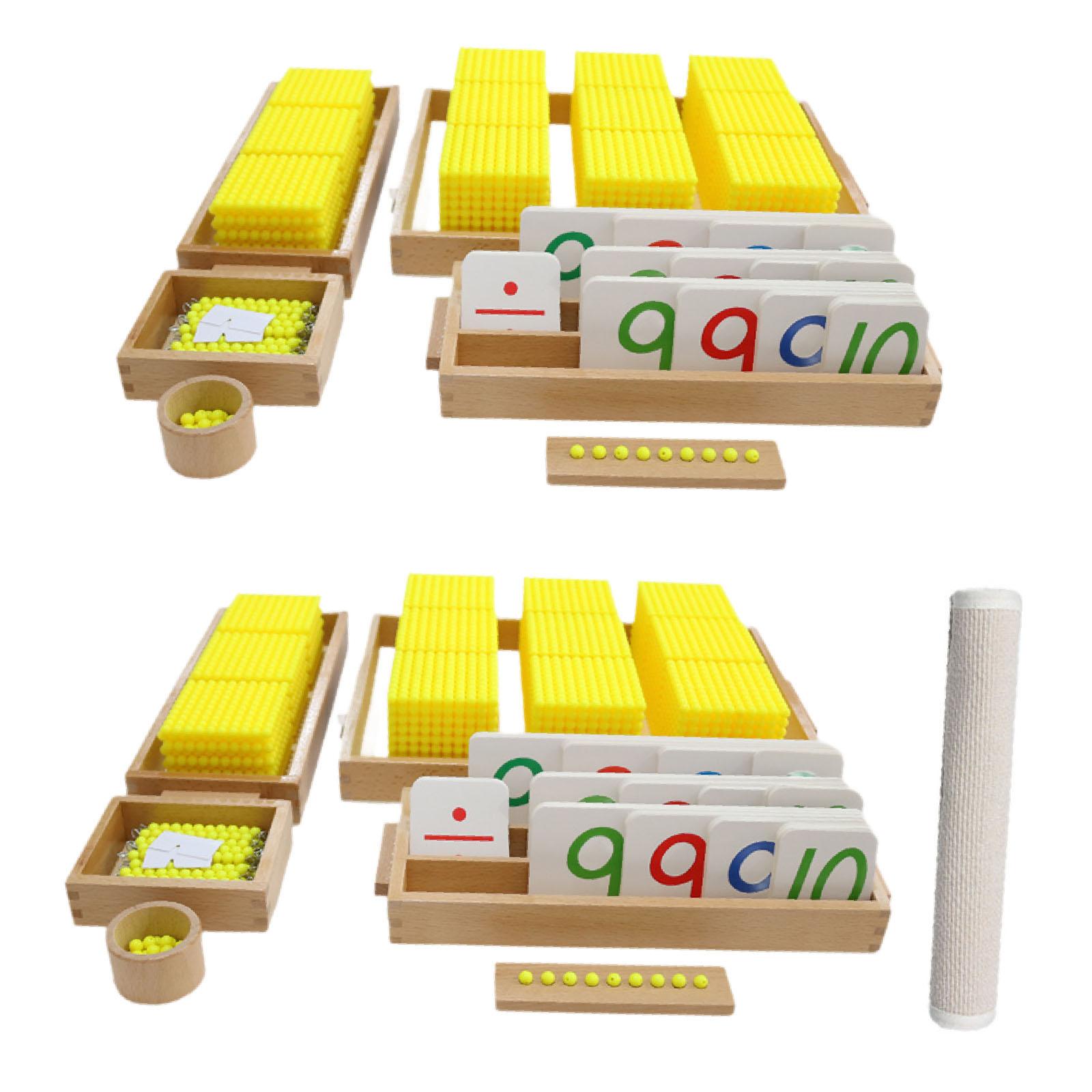 モンテッソーリ式算数おもちゃ、十進法システム、数の概念を教え - Kids Education System のレビューと価格