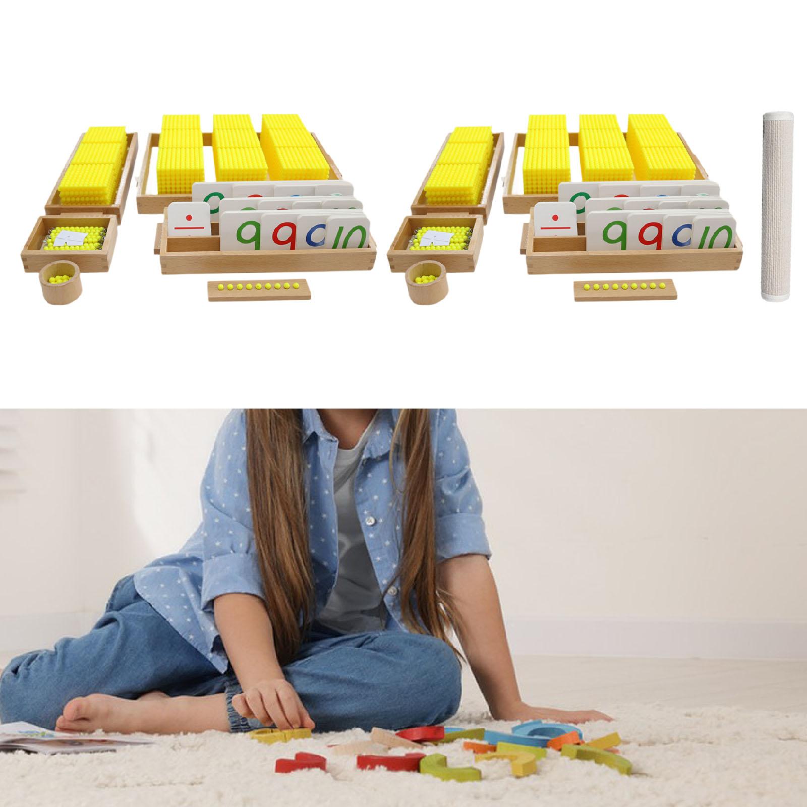 モンテッソーリ式算数おもちゃ、十進法システム、数の概念を教え - Kids Education System のレビューと価格