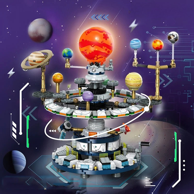 回転宇宙星間太陽系ビルディングブロック太陽地球宇宙シリーズ科 - Kids Education System のレビューと価格