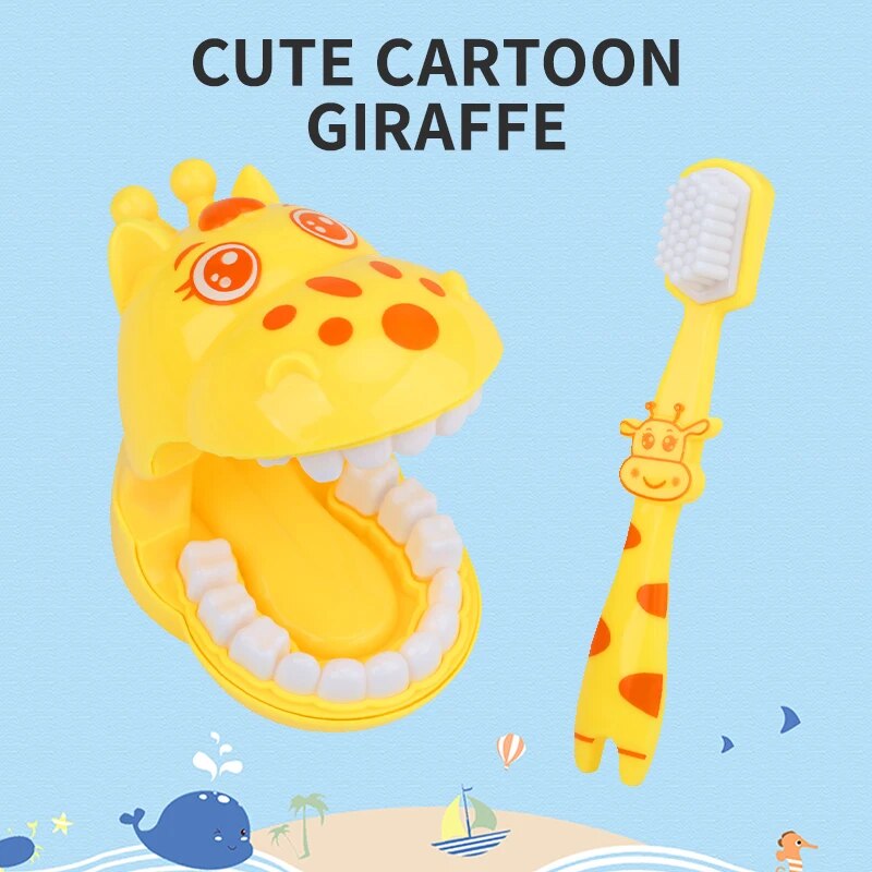 幼児教育用歯ブラシ、歯のブラッシング、歯のモデル、漫画、キリ - Kids Education Material のレビューと価格