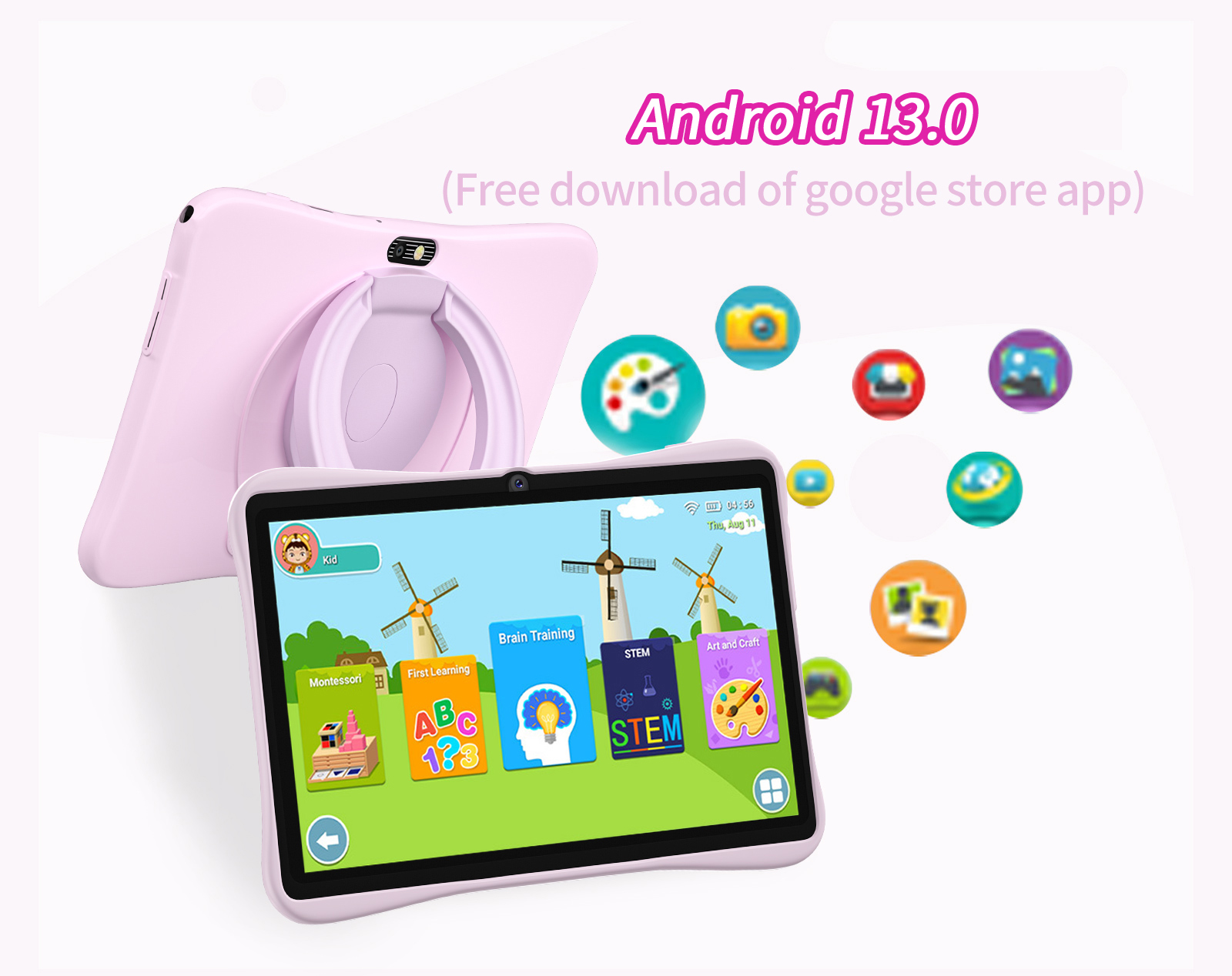 7インチ子供用タブレット、4GB+64GB、クアッドコアCP - Kids Education System のレビューと価格