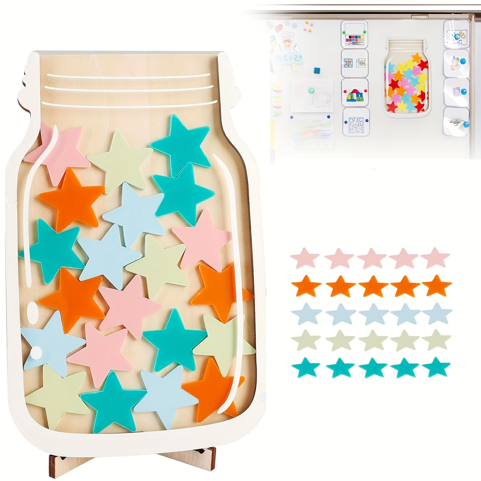 マグネティックスター報酬ジャー、教室および家庭での行動管理報 - Kids Education System のレビューと価格