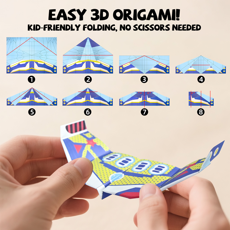 36枚の紙飛行機折り紙キット STEM教育DIYクラフトおも - Kids Education Material のレビューと価格