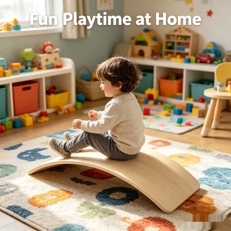 子供向けモンテッソーリ感覚トレーニング木製バランスボード幼児 - Kids Yoga Education のレビューと価格