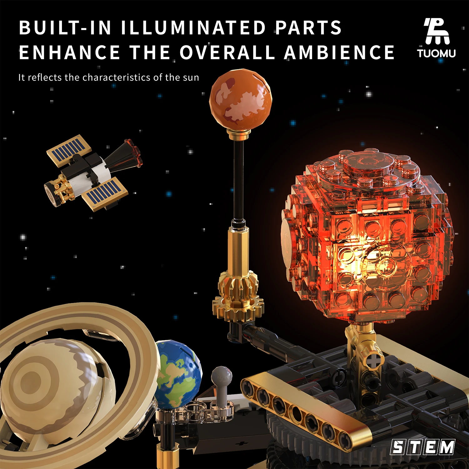 電動回転式太陽系ビルディングブロック航空宇宙地球模型宇宙科学 - Kids Education System のレビューと価格