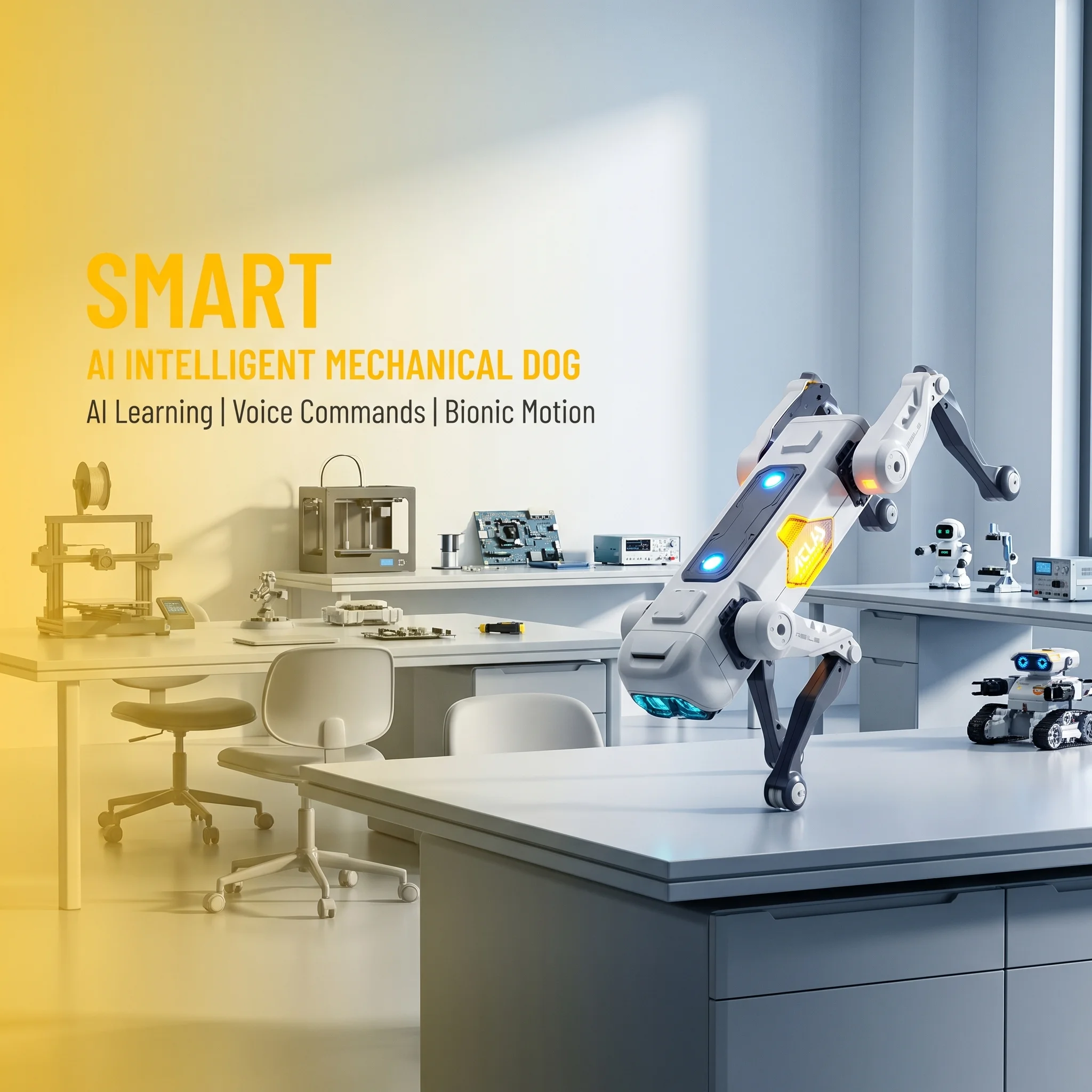 AIスマートロボット犬、音声＆アプリ制御、プログラミング、ダ - Kids Education Material のレビューと価格