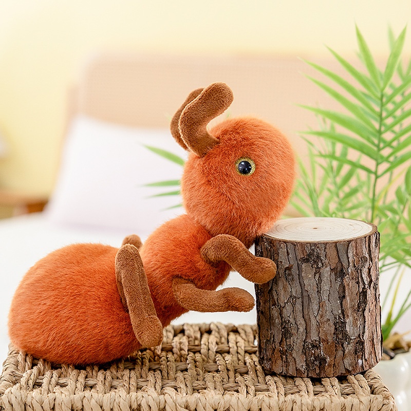 20cmの可愛いアリのぬいぐるみ、昆虫の柔らかいスクイーズ、 - Kids Education Movies のレビューと価格