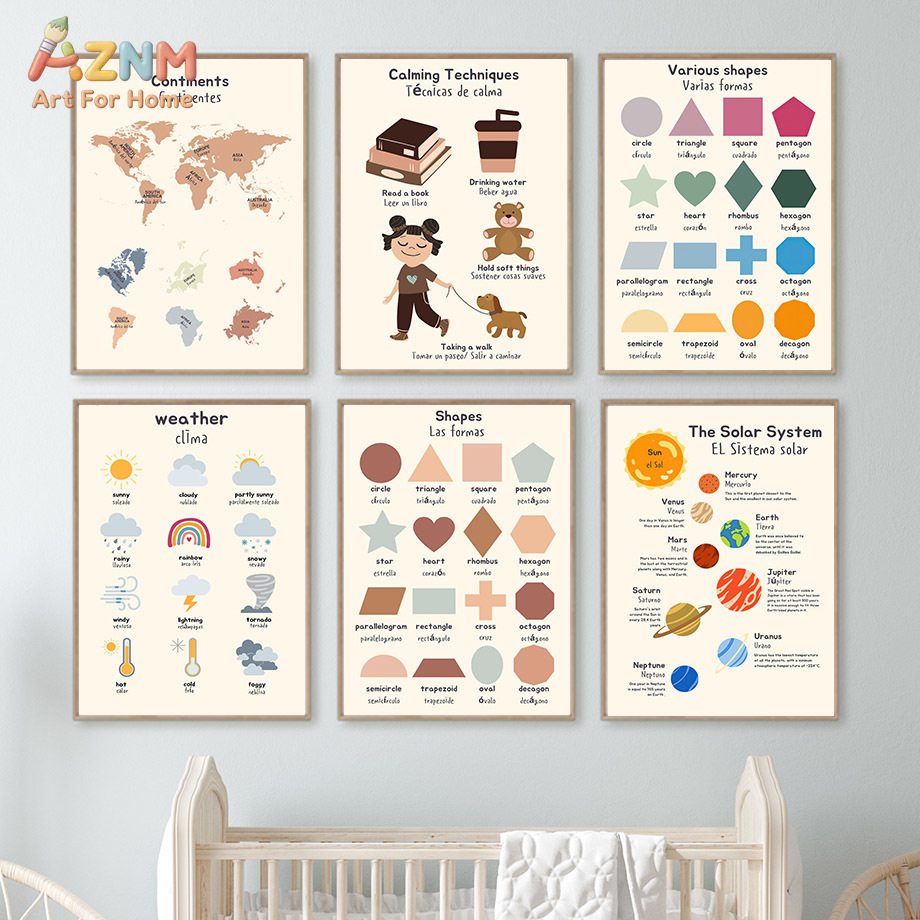 AZNM バイリンガル スペイン語 英語 子供用教育用キャン - Kids Education System のレビューと価格