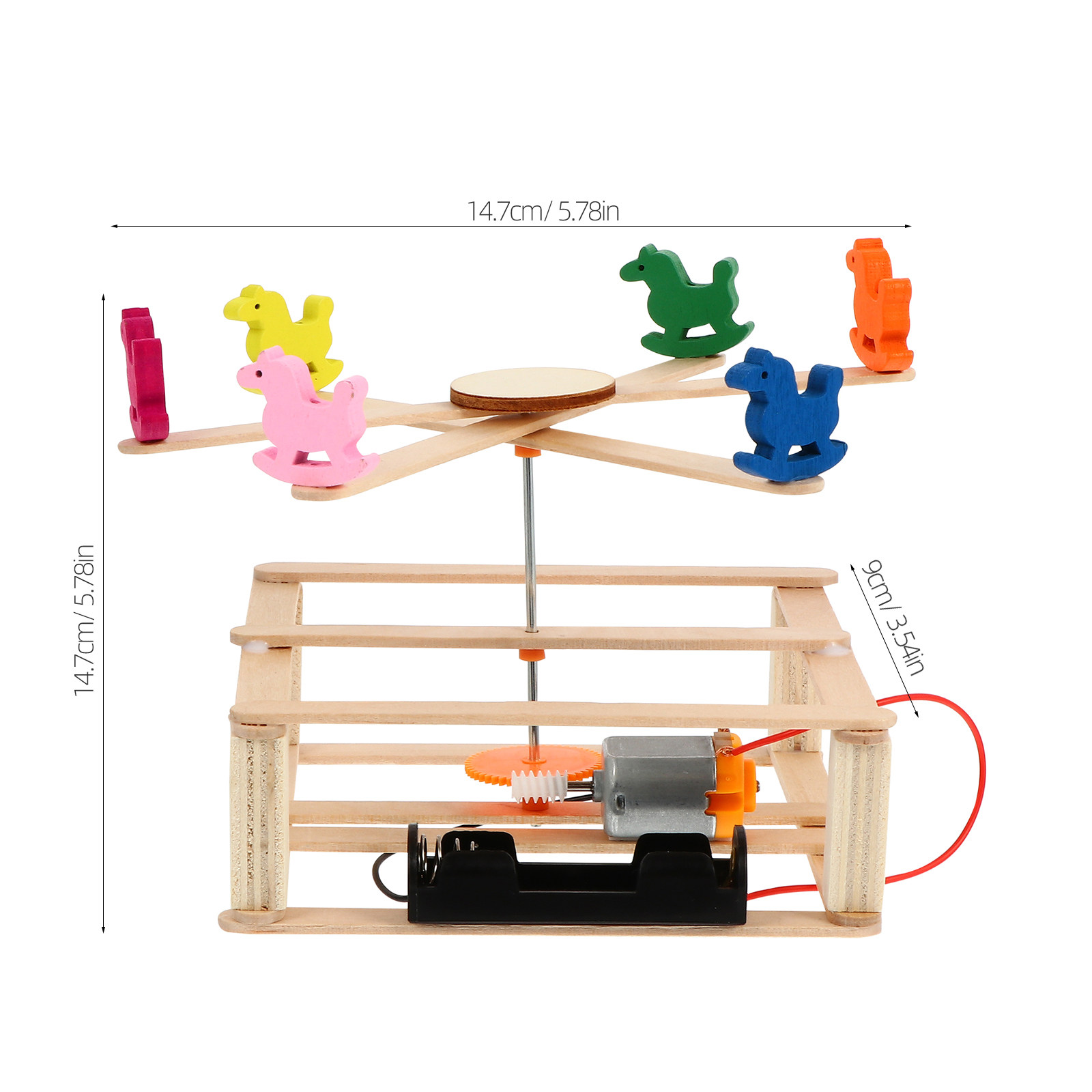 メリーゴーランド組み立てキット1セット DIY電動学習キット - Kids Education Material のレビューと価格