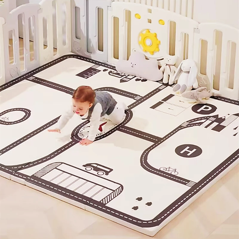ベビープレイマット防水ソフトフロアヨガプレイマット折りたたみ - Kids Yoga Education のレビューと価格
