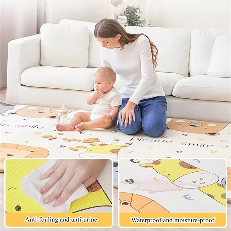 ベビープレイマット防水ソフトフロアヨガプレイマット折りたたみ - Kids Yoga Education のレビューと価格