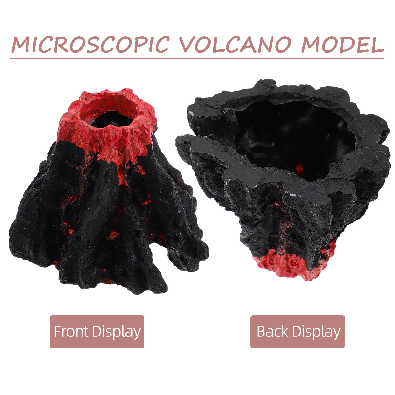 2個入りリアルな樹脂製火山シミュレーションミニチュア火山オー - Science Kit Volcano のレビューと価格